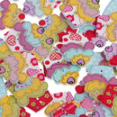 50Pcs Wooden Cupcakes Buttons 2 Holes Scrapbooking Sewing Crafts Decorations
