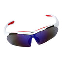 Polarized Cycling Glasses Sports Fishing UV400 Sunglasses Goggles White