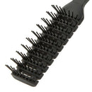Anti-static Hair Comb Half Round Hair Styling Brushes Black