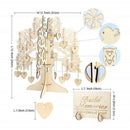 1Pcs Wood DIY Wishing Tree Wedding Supplies Guest