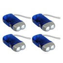 4x Hand Crank Flashlight High Lumen Handheld Flash Light with On/Off switch,