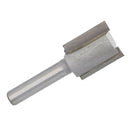 2pcs 1/4inch Shank Carbide Single Flute Tipped Straight Router Bit Milling