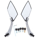 Motorcycle Mirrors Larger Rearview Side Mirror 8mm/10mm for Yamaha LY149QMG