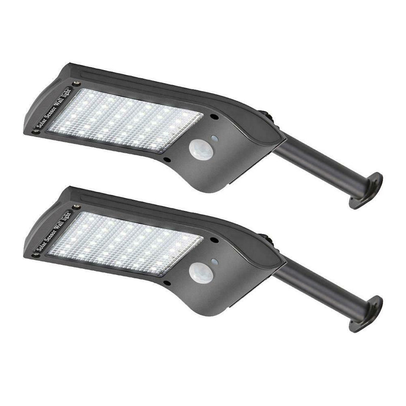 2pcs 36LED Solar Motion Sensor Wall Lamp Waterproof Garden Security Light