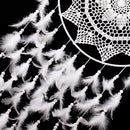Large Size White Handmade Dream Catcher With Feathers Wall Hanging Ornament  NEW