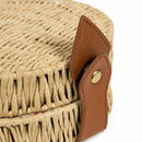 Beach Straw Bags Retro Rattan Hand Bag Cross Body Bohemia Small Round Bag W