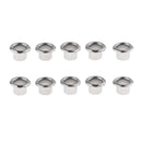 10 Pieces Drum Set Air Vents for Badges Restore Percussion Parts DIY