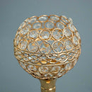 48cm Globe Pillar Flameless Candle Tea Light Holder Wedding Table Decor Glod