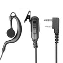 2Pin Big PTT Earpiece Earphone for Kenwood Baofeng HYT Walkie Talkie Radio