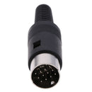 Din plug 13 pin male inline audio adapter connector for atari st kenwood icomME