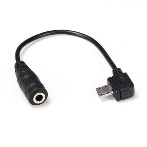 MicroUSB Jack to 3.5mm HeadphoneEarphone HeadsetAdapter Audio Cable Cord Lead ES
