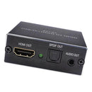 HDMI Audio Splitter 4K Audio Extractor HDMI To Optical SPDID & 3.5mm Audio