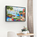 Beach 5D DIY Full Round Diamond Painting Rhinestone Manual Handworks (B204)