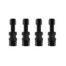4pcs Car Stainless Steel Clamp-in Tubeless Tyre Tire Wheel Valves Stems Black