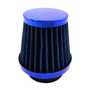 48mm Tapered Motorcycle Air Filter Mushroom Head Pod Filter Cleaner Blue