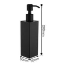 New Stainless Steel Handmade Black Liquid Soap Dispenser Bathroom Accessori