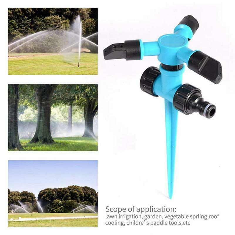 Garden Sprinkler, 360 Degree Rotating Lawn Sprinkler with Up To 3,000 Sq. F