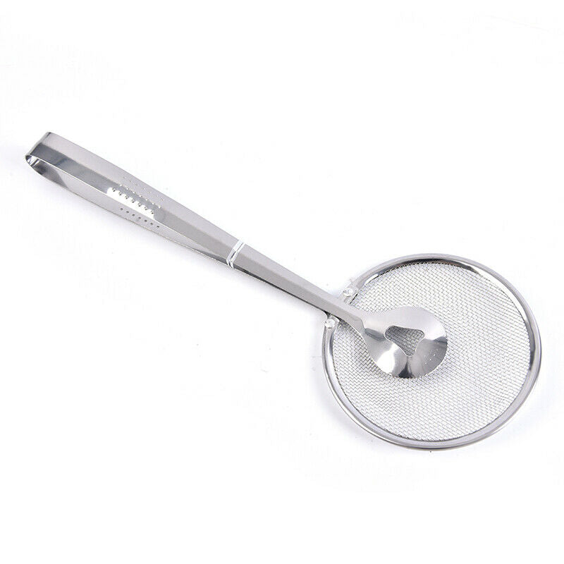 1 Stainless Steel Fried Food Filter Scoop Food Clip and Screen Kitchen ToolB Hn