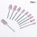 10pcs 3.0 cylindrical cone grinding wheel bit head hand polishing DIY OZ