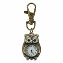 Keychain Clock Keyring Owl Shape 37x24mm T1P7