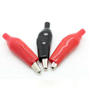 20Pcs Black Red Soft Plastic Coated Testing Probe Alligator Clip Power Clip p8