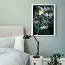 Night Wolf DIY Round Drill Diamond Painting Embroidery Kits Cross Stitch