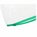 20 Pcs Green Clear Size A5 Paper Slider Zipper Closure Closure Folders File