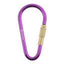 Camping Carabiner Hook Aluminum Alloy Karabiner Clip D-type Buckle purple