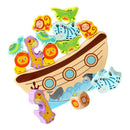 Children Early Education Pirate Ship Balance Block Wooden Toys Gifts