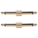 5Pcs 1/4 Inch 6.35 mm Guitar Effects Pedal Connector Coupler Jack Interface M4N3
