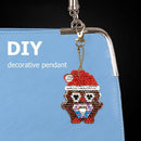 Keychain DIY Full Drills Special Shaped Diamond Painting Xmas Penguin Girl Gifts