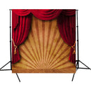 10x10FT Circus Red Curtain Stage Photography Backdrop Background Studio Vin