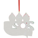 2020 Christmas Decoration Personalized Family Pandemic Ornaments (3 People) A