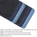 Iron On Denim Patches For Clothing Jeans 12 Pcs, 3 Colors (4.9 inch X 3.7 i