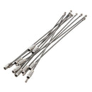 10 pcs Stainless Steel Wire Keychain Cable Key Ring for Outdoor Hiking Camp K3B7