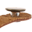1set Classic Guitar Bass Leather Guitar Strap Holder Button Stringed For  ME