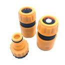 Garden Hose Tap Connector Fitting Water Attachments Nozzle Starter Set 3 PC