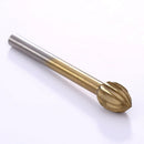10PCS 3mm HSS Routing Burrs Wood Rotary Drill Die Grinder Carving Bit Cutter Set