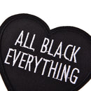 EBack Heart Embroidered Patch for Clothing Iron on Sew on Applique 7.9cmx7.5cmJR