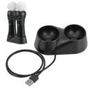 For PS4 Dual Remote Controller Charger Dock Station Fast Charging Stand Black