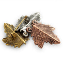 Tricolor Maple Leaf Lapel Suit Brooch Pin Tuxedo Corsage Wedding Prom Wear A5L5