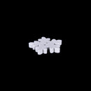 100Pcs White Snowflake DIY Wooden Buttons for XMAS Decor Scrapbooking Crafts MO