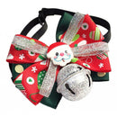 Pet Christmas Adjustable Collars W/ Bow Tie Costume Accessories Pet Supplies