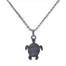 Cute Tortoise Pendant Necklace Ring Set, Mood Feeling Sensitive Color Change