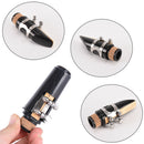Newest Clarinet Mouthpiece With Plastic Cap + Bamboo Reed + Metal Ligature ME