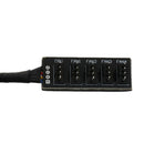 Computer Fans Splitter Hub 1 Female to 5 Way Male 4-Pin/3-Pin HUB Black