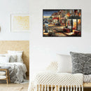 Painting By Numbers Kit DIY Street Shop Hand Painted Canvas Oil Art Picture