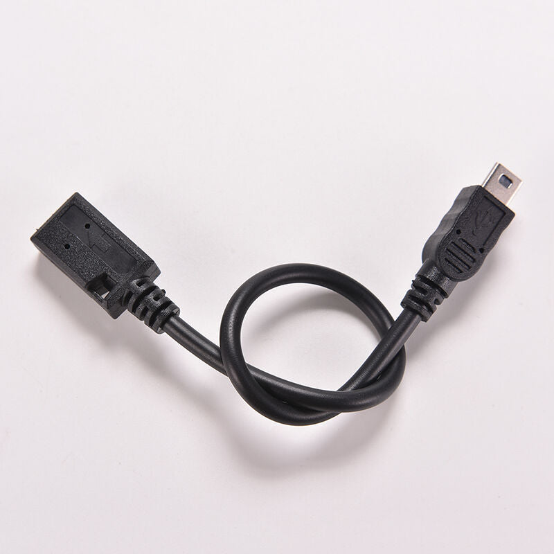 Mini Usb 5Pin male plug to female jack extension data adapter cord cable 25CWT3C