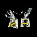 Handmade Fish Earrings Water Bag Dangle Hook Pendant Earrings Cute Girl JewSEAU