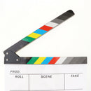 30x24.5cm Acrylic Movie Clapperboard Director Board TV Film Cut Action Scene